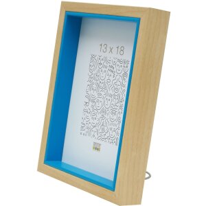 Cornice di legno Deknudt S40BH blu 13x18 cm