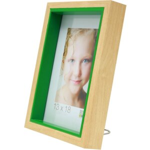 Cornice di legno Deknudt S40BH verde 13x18 cm