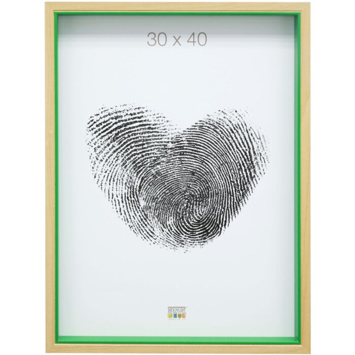 Cornice di legno S40BH verde 30x40 cm