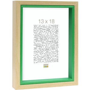Cornice di legno S40BH verde 30x40 cm