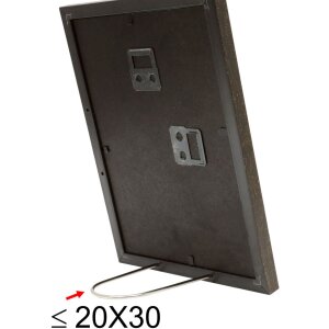 Cornice in plastica S46A nera con oro 13x18 cm