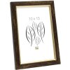 Cornice in plastica S46A nera con oro 13x18 cm