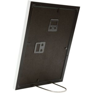 Cornice in plastica S46A bianca con argento 15x20 cm
