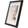 Cornice in plastica S46A nera con argento 13x18 cm