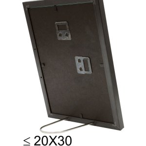 Cornice in plastica S46A nera con argento 15x20 cm