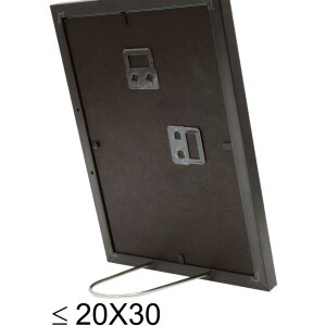 Cornice in plastica S46A nera con argento 18x24 cm