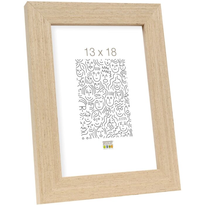 Cornice in legno S46BH rovere chiaro 10x15 cm