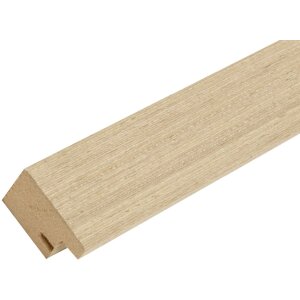Cornice in legno S46BH rovere chiaro 10x15 cm