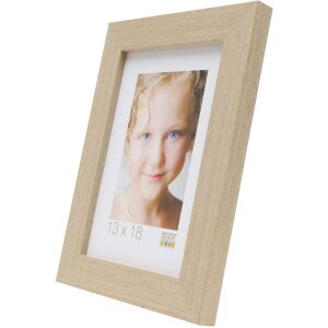 Cornice in legno S46BH rovere chiaro 10x15 cm