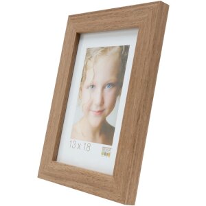 Cornice di legno S46BH marrone-grigio 15x20 cm