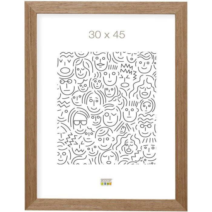 Cornice di legno S46BH marrone-grigio 18x24 cm