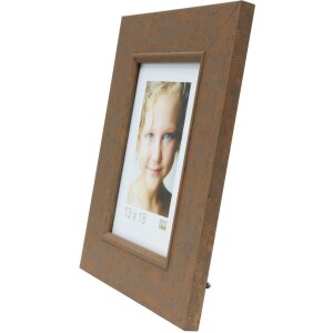 Cornice di legno S48SC3 bronzo 20x20 cm