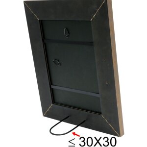 Cornice di legno S48SC3 bronzo 20x20 cm