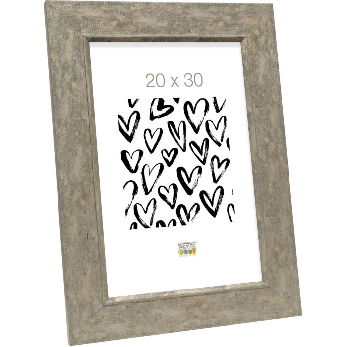 Cornice di legno S48SC7 grigio-beige 18x24 cm