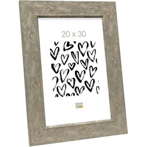 Cornice di legno S48SC7 grigio-beige 24x30 cm
