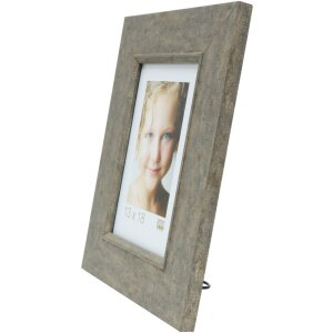 Cornice di legno S48SC7 grigio-beige 24x30 cm