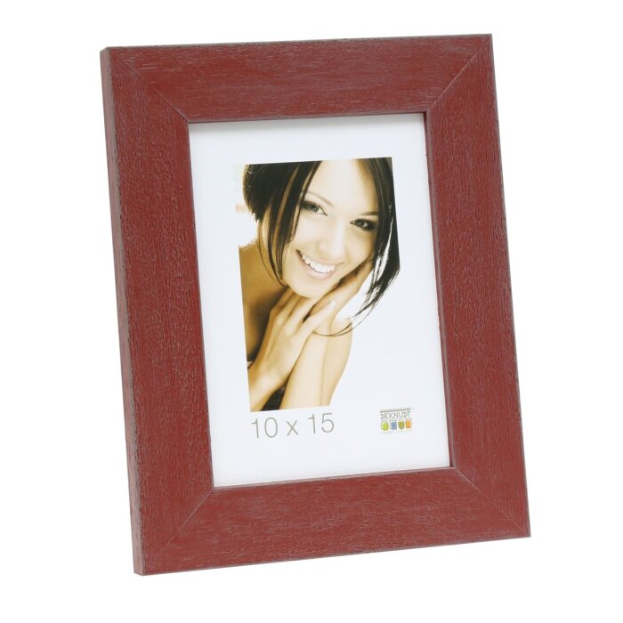Cornice di legno S49B rosso scuro 13x18 cm