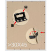 Cornice in legno S53G nero effetto pittore 15x20 cm