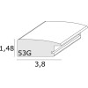 Cornice in legno S53G nero effetto pittore 15x20 cm