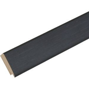 Cornice in legno S53G nero effetto pittore 30x90 cm