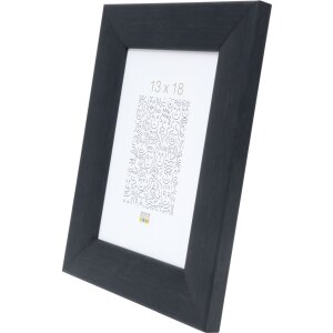 Cornice in legno S53G nero effetto pittore 50x50 cm