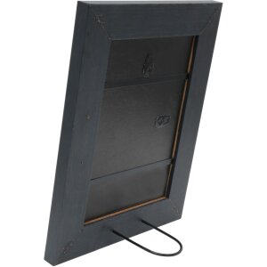 Cornice in legno S53G nero effetto pittore 50x50 cm