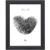 Cornice in legno S53G nero effetto pittore 50x50 cm
