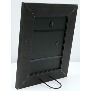 Cornice in legno S53G nero effetto pittore 70x100 cm