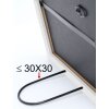 Cornice in legno S53G nero effetto pittore 70x100 cm