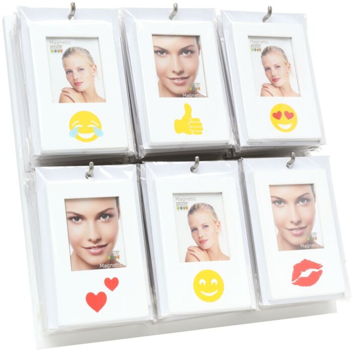 Mini cornice con emoticon 3,5x4,5 cm con magnete