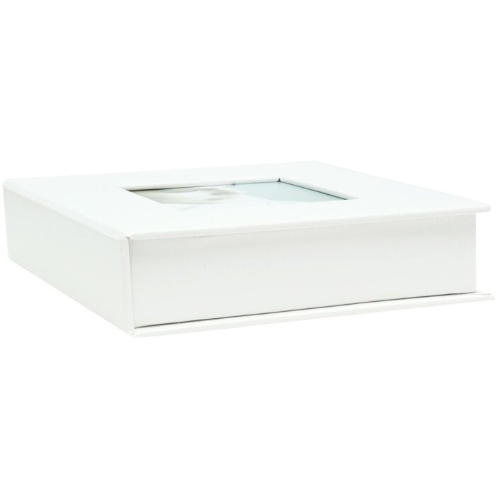 Contenitore per USB e immagini bianco