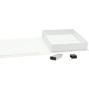 Contenitore per USB e immagini bianco
