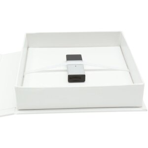 Contenitore per USB e immagini bianco