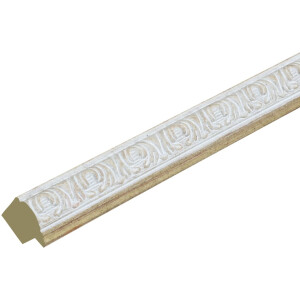 Cornice ornamentale S95L 9x13 cm bianco