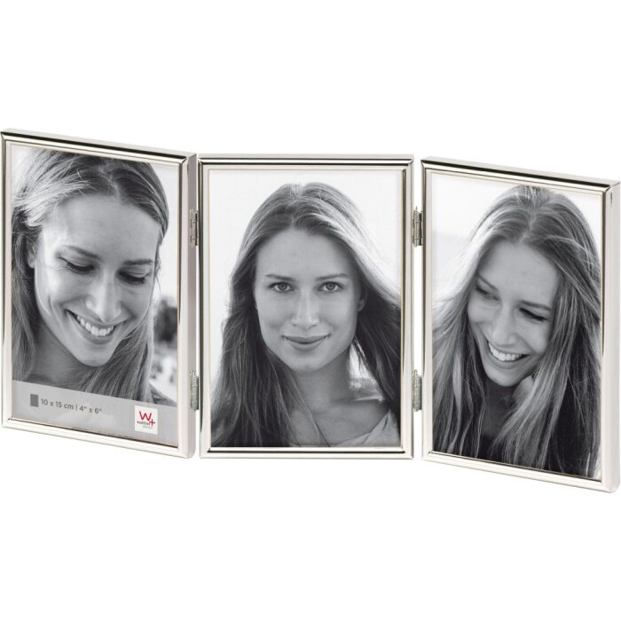 Cornice per ritratto a 3 pieghe Chloe 3x 10x15 cm