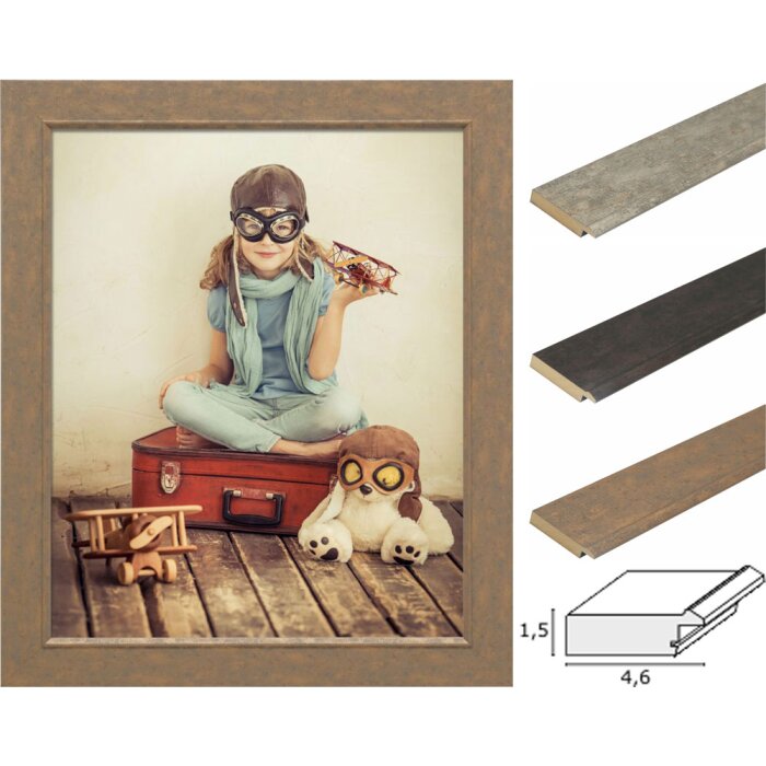 Telaio in legno S48SC profilo piatto
