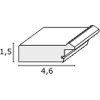 Telaio in legno S48SC profilo piatto