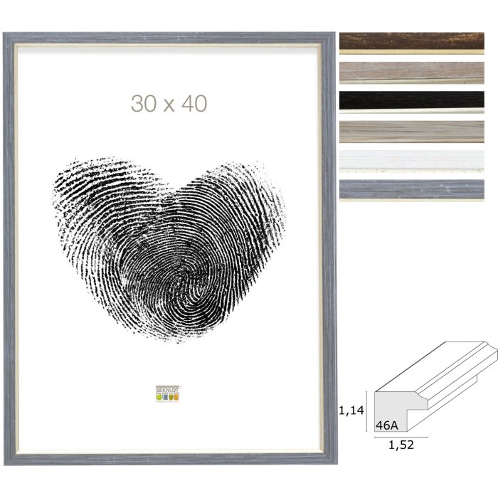 Cornice in plastica S46A - da 10x15 cm a 30x45 cm