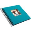 Goldbuch Album a spirale Bella Vista turchese 20x20 cm 40 pagine nere