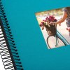 Goldbuch Album a spirale Bella Vista turchese 20x20 cm 40 pagine nere