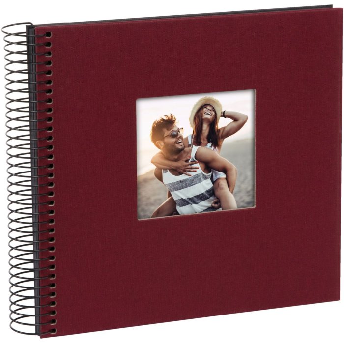 Goldbuch Album a spirale Bella Vista bordeaux 20x20 cm 40 pagine nere