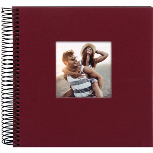 Goldbuch Album a spirale Bella Vista bordeaux 20x20 cm 40 pagine nere