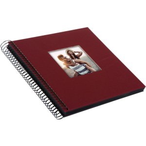 Goldbuch Album a spirale Bella Vista bordeaux 20x20 cm 40 pagine nere