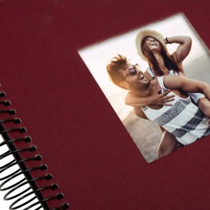 Goldbuch Album a spirale Bella Vista bordeaux 20x20 cm 40 pagine nere