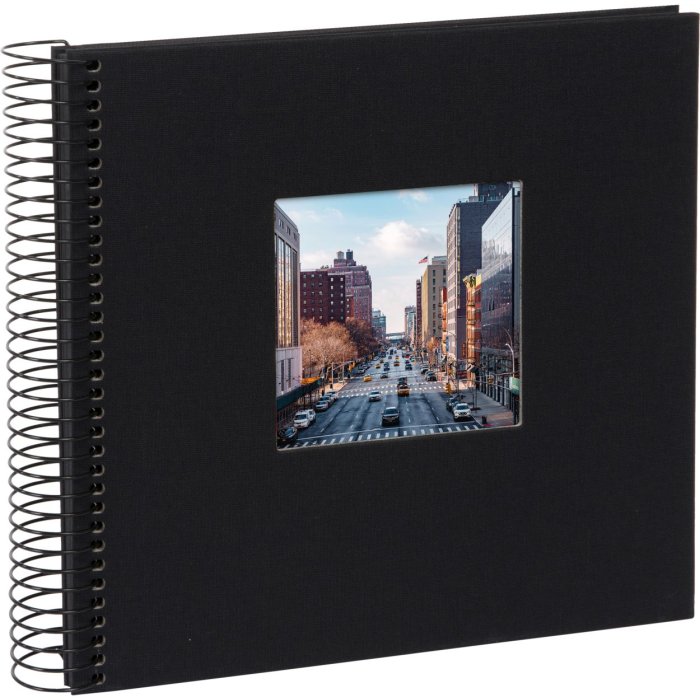 Goldbuch Album a spirale Bella Vista nero 20x20 cm 40 pagine nere