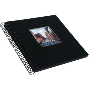 Goldbuch Album a spirale Bella Vista nero 20x20 cm 40 pagine nere