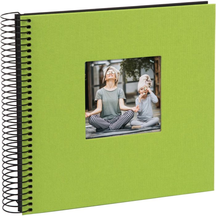 Goldbuch Album a spirale Bella Vista verde 20x20 cm 40 pagine nere