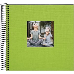 Goldbuch Album a spirale Bella Vista verde 20x20 cm 40 pagine nere
