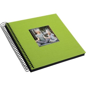 Goldbuch Album a spirale Bella Vista verde 20x20 cm 40 pagine nere