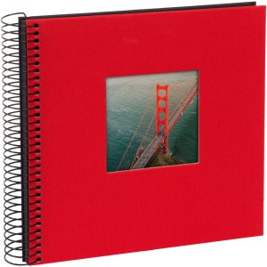 Goldbuch Album a spirale Bella Vista rosso 20x20 cm 40...
